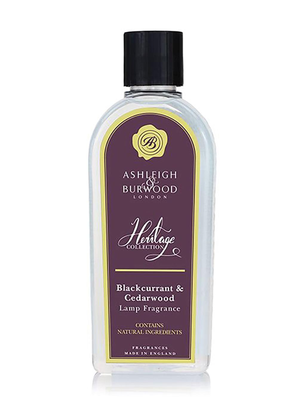 Ashleigh And Burwood Ashleigh & Burwood - The Heritage Collection - Blackcurrant & Cedarwood Lamp Fragrance 500Ml