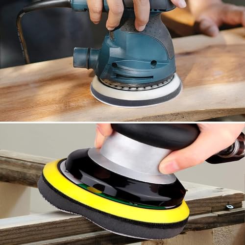 Soft Sanding Pad, 150mm Diameter Soft Buffer Sponge Interface Cushion Pad for Sanding Pads(15 holes) - Image 2