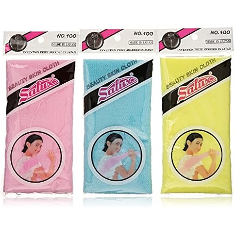 Toalla de baño Salux Nylon Japanese Beauty Skin (3) Azul, Amarillo y Rosa Cover