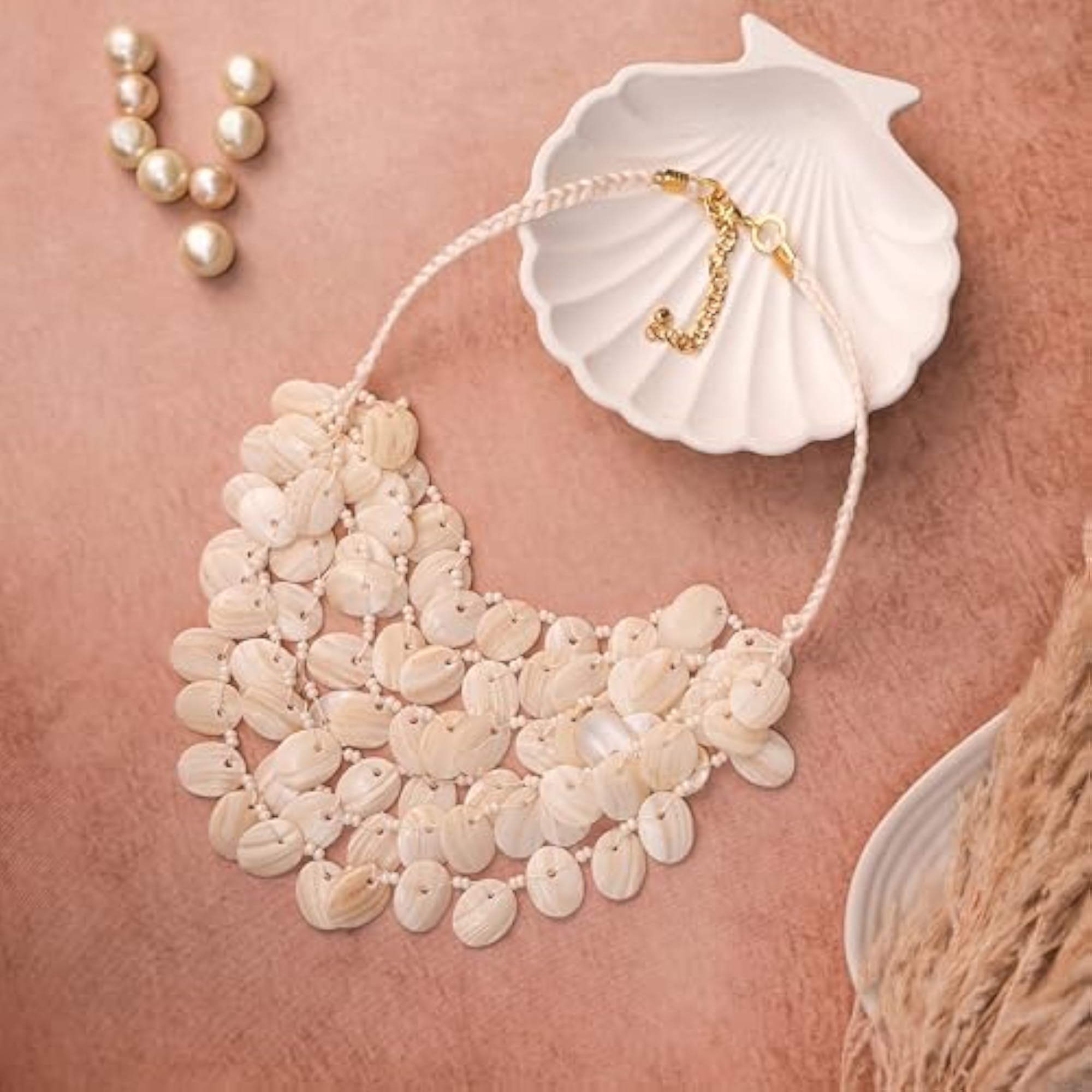 Trendy Shell Seep Necklace for Women and Girls
