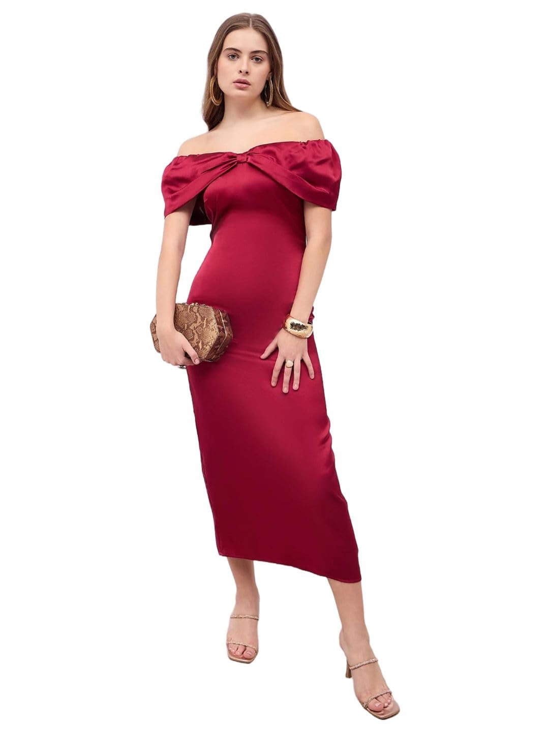 Women's Polyester Modern Maxi Dress-image-39