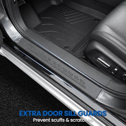 Image of Floor Mats for Honda Accord 2023-2026 Hybrid & Gas, w /Cargo Mat | Full Protection Mat Set with Cargo Liner, All Weather TPE, Non Slip & Odorless & Scratch Proof, 11th Gen Accord Accessories