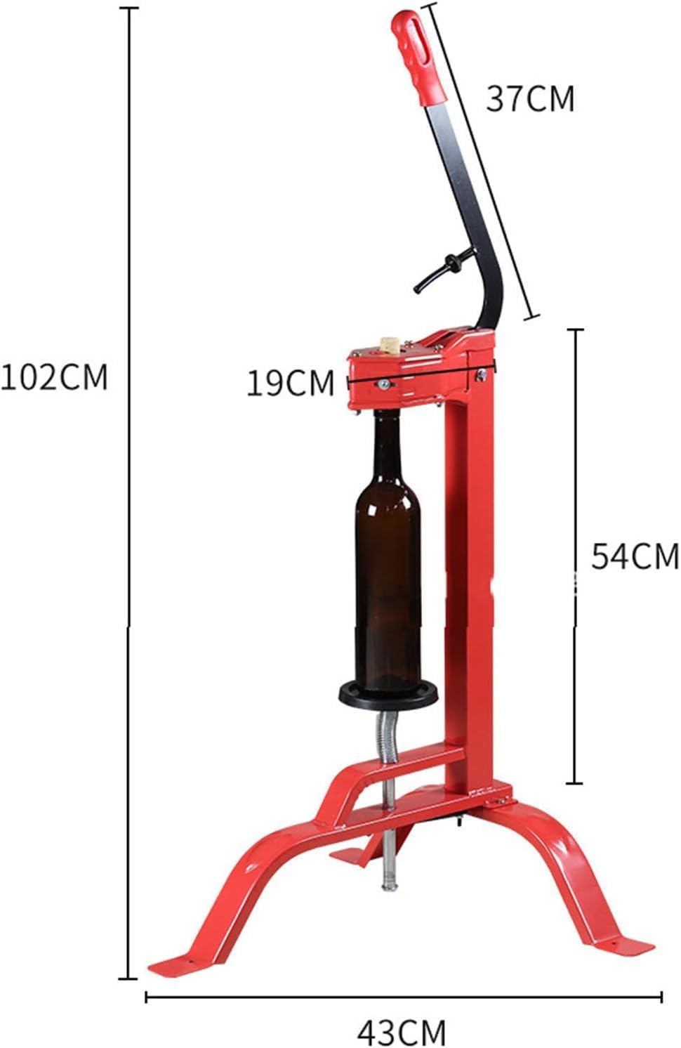 Máquina taponadora manual de botellas de vino, herramienta de sellado no eléctrica para un fácil acceso al vino, dispositivo de descorchado para uso doméstico y eventos, accesorio perfecto para vino