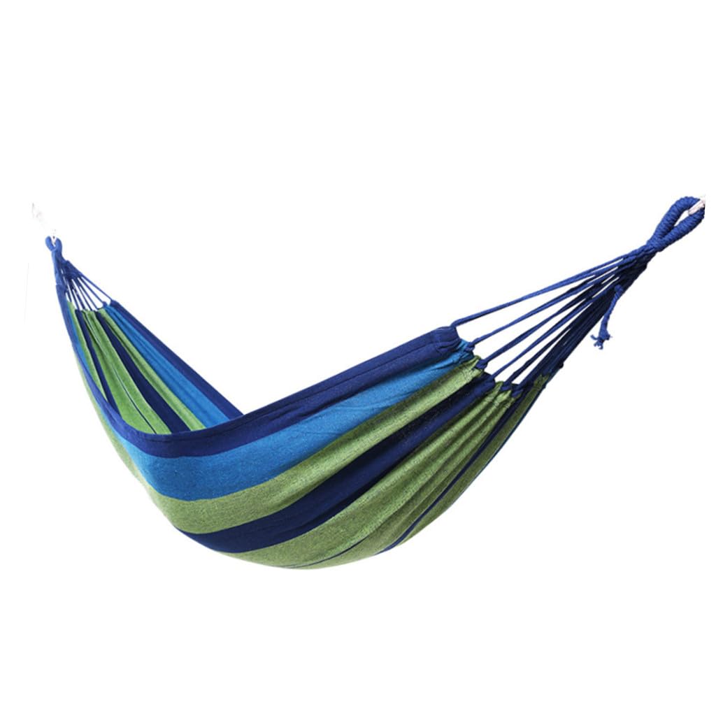 Hamac Double Portable en Toile Bleu, Léger, Facile à Installer