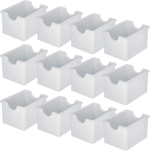 Miniatura 2 de Soporte para paquetes de azúcar, calidad de restaurante clásico con capacidad de 20 paquetes (transparente)