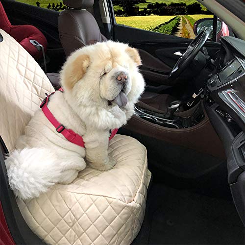 Dog Car Seat Covers 100% Waterproof Car Seat Protector for Pets Front Seat Scratch Proof Non-Slip Durable for Cars,Trucks & SUVs (Cream) Dog Car Seat Covers 100% Waterproof Car Seat Protector for Pets Front Seat Scratch Proof Non-Slip Durable for Cars,Trucks & SUVs (Cream)