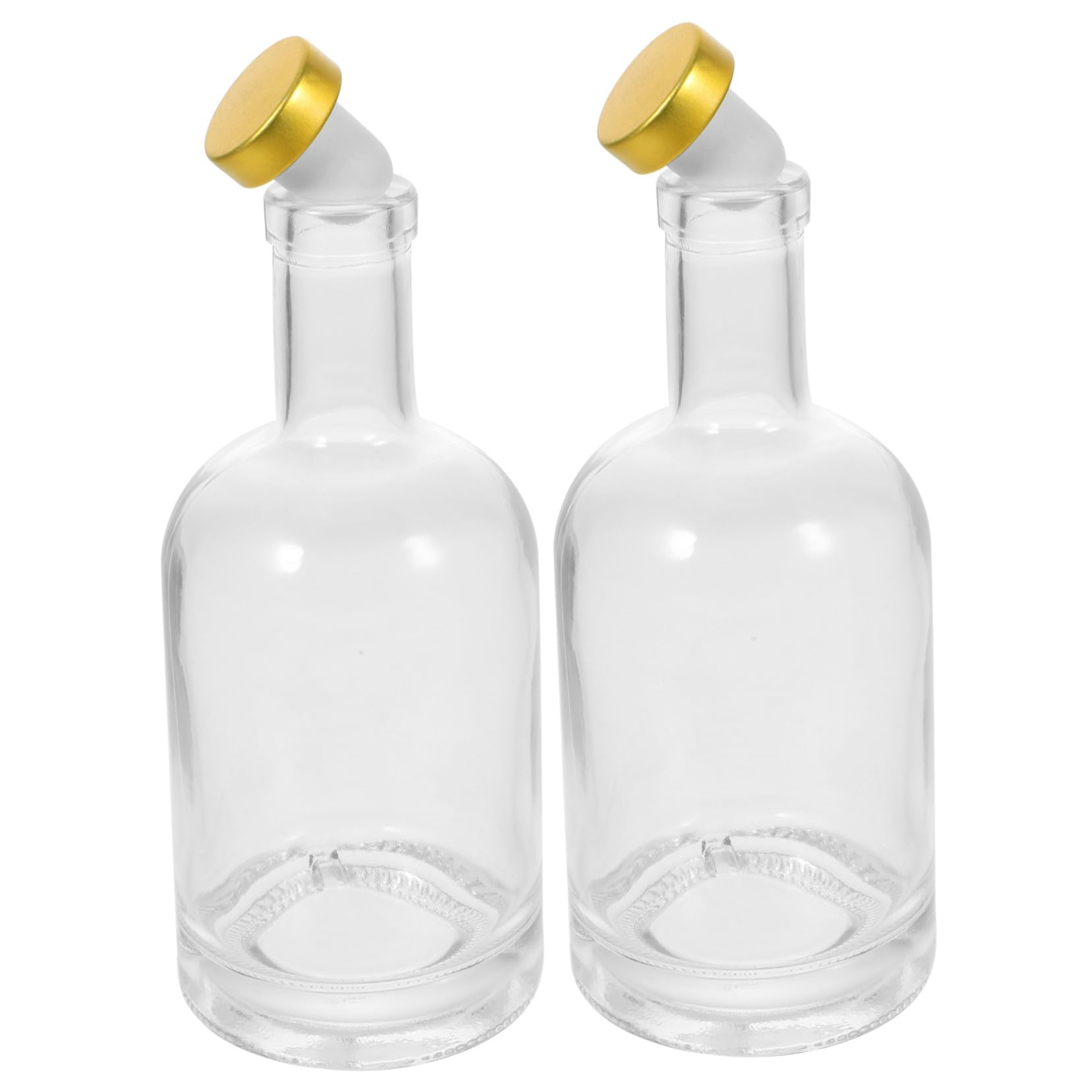 2 Stück-pack Wodkaflasche 375ml aus Glas mit Dickem Boden