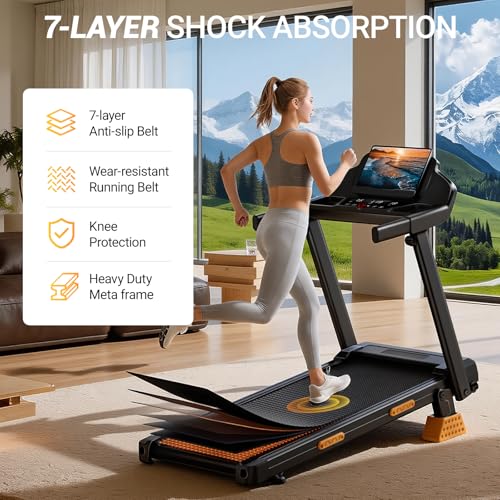 Motorized Folding Treadmill with Incline