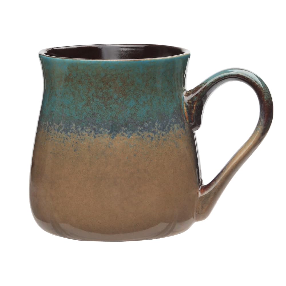 KELINGO Extra Large 830ml Ceramic Mug - Big, Spacious Coffee Cup for Tea, Hot Chocolate, and More - Huge Capacity for Maximum Enjoyment (Blue)