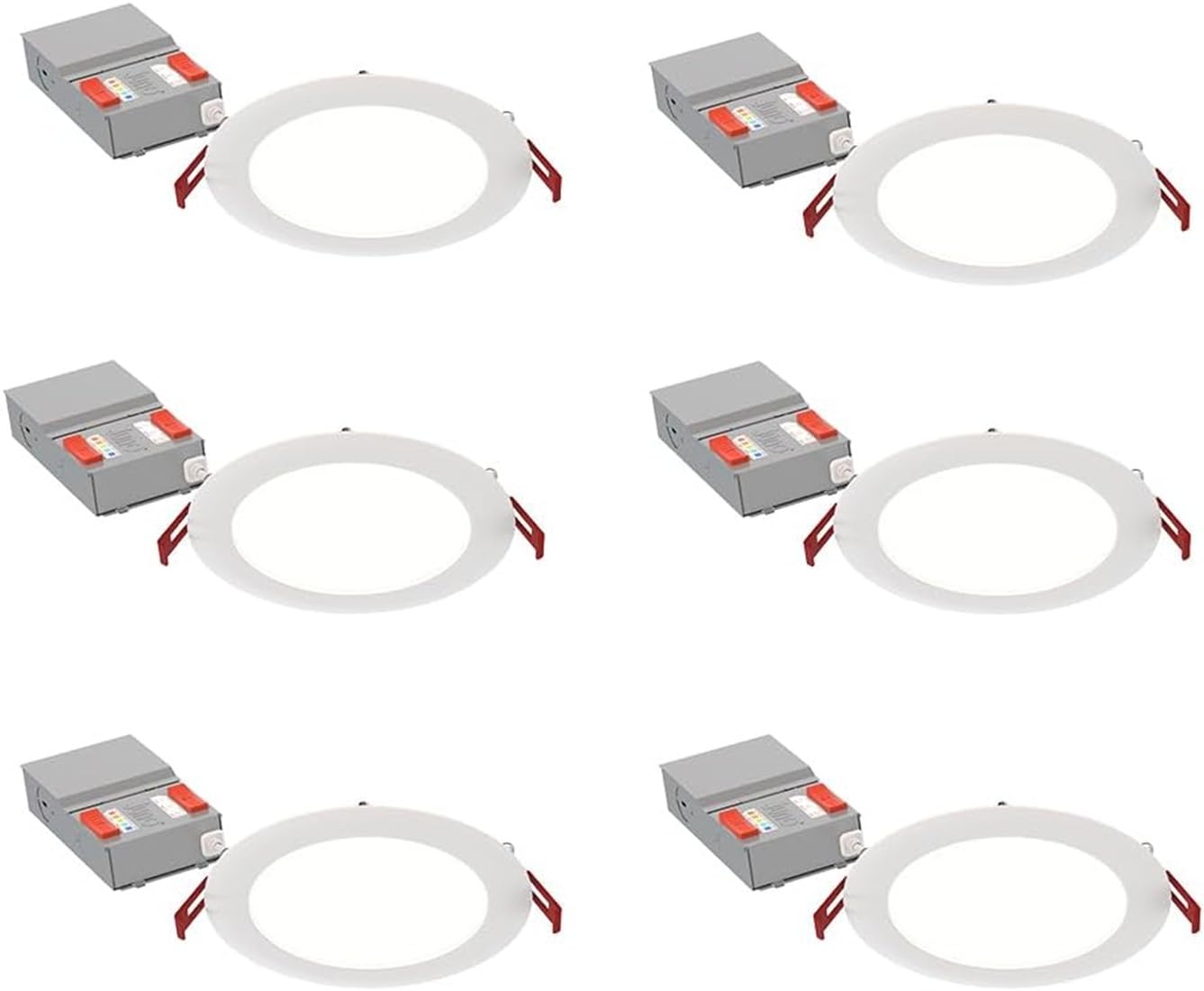 Plafonnier LED encastrable 6 pouces intensité variable 120V pack6