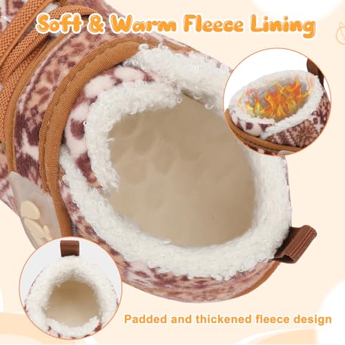 FEETCITY Baby Boots Boys Girls Infant Slippers Cozy Fleece Boots First Walking Shoes Warm Socks Newborn Crib Shoes2