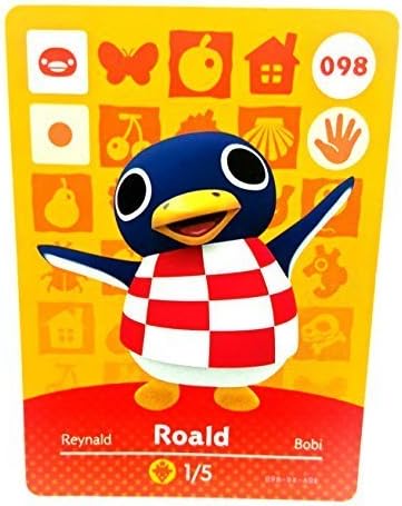 Amiibo Card Animal Crossing Happy Home Design Card Roald 098