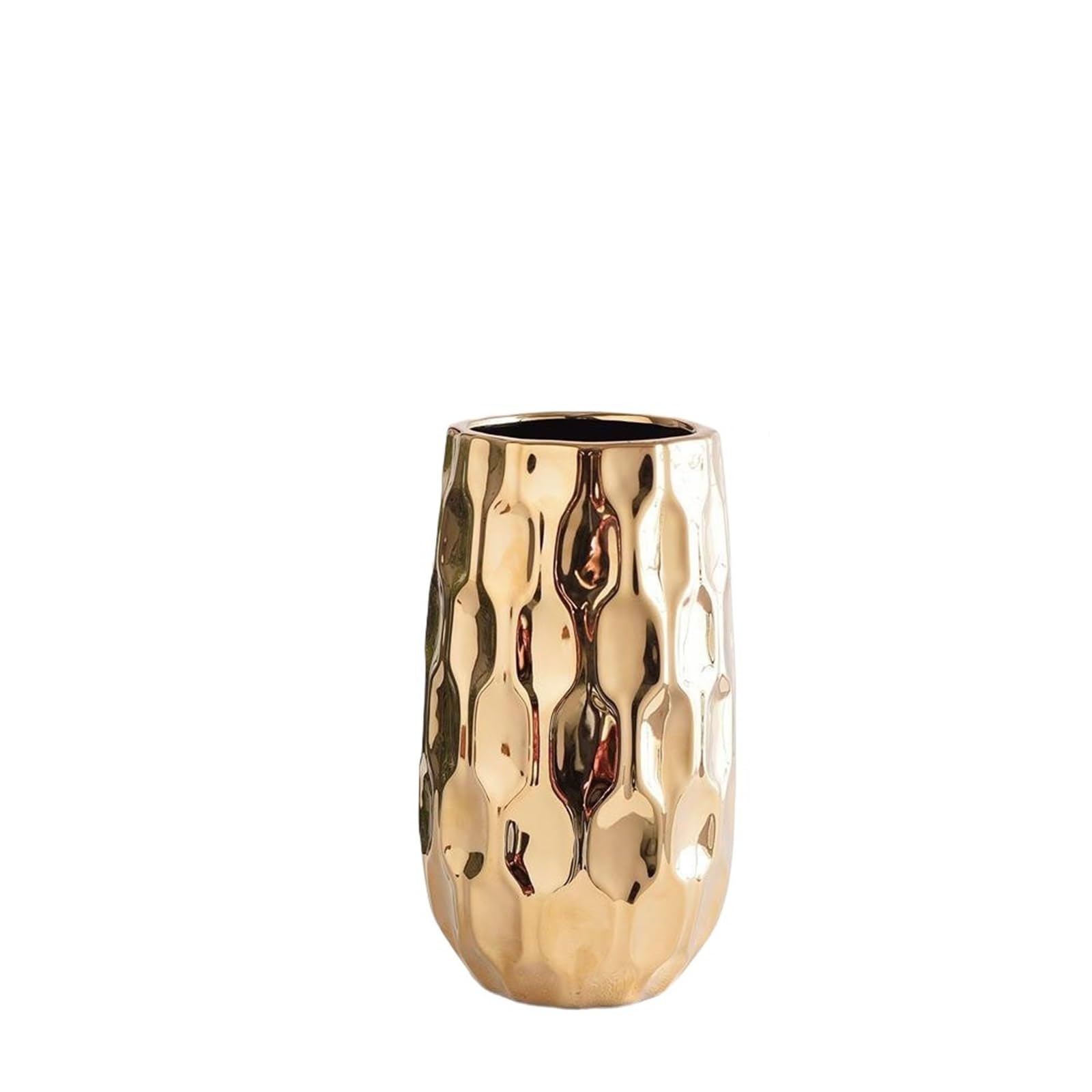 Vases for Flowers Electroplated Ceramic Geometric Vase Tabletop Decor Ornament Flower Arrangement Living Room Aesthetic Decoration