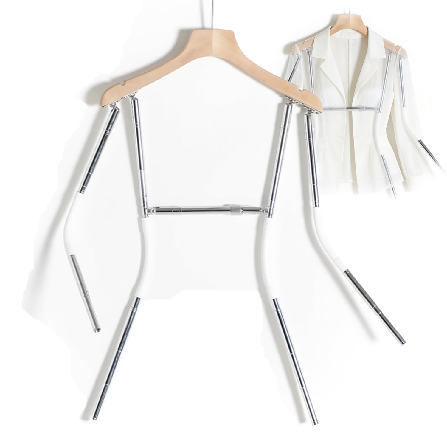 YNBSHGAA Bendable Telescopic Mannequin Hanger, Adjustable Clothing Display for Women Tops, Vests, Jackets, Shop Window Photography