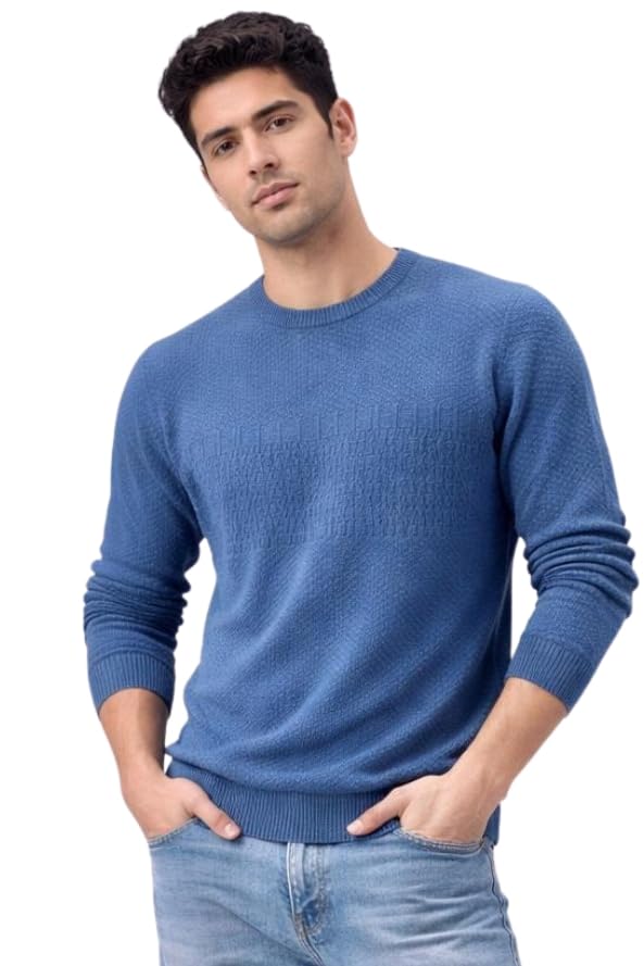Men Solid Acrylic Pullover Sweater | Round Neck | Full Sleeve | Winter Casual Wear-image-36