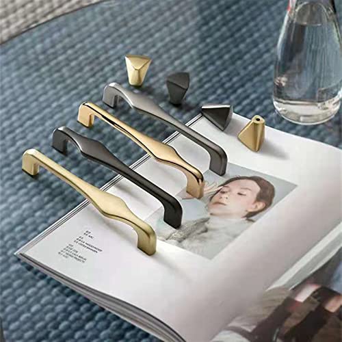 Tirador de armario dorado en aleación de zinc para puertas de muebles de lujo sutil 6