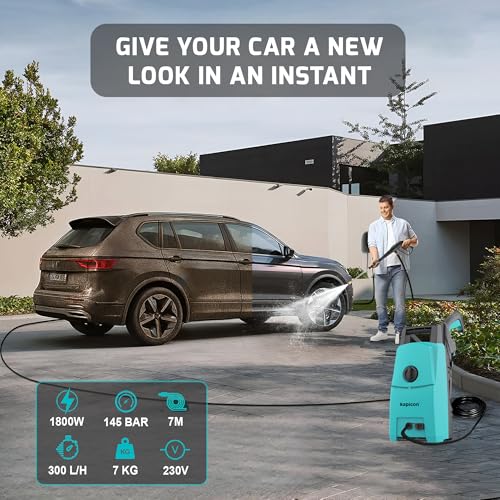 Image of KP-20 Pressure Washer for Car, High Pressure Washer for Home, 1800W Motor, 150 Bar, 300 L /h Flow, Car Washer High Pressure Machine, Portable Car Pressure Washer Machine