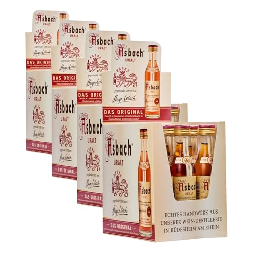 Asbach Uralt Weinbrand (12 x 0.04 l) (Packung mit 4)