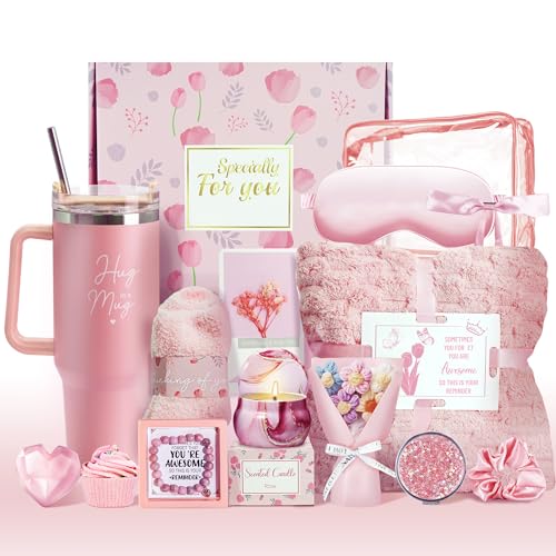 15PCS Birthday Gifts for Women, Relaxing Spa Basket With Luxury...