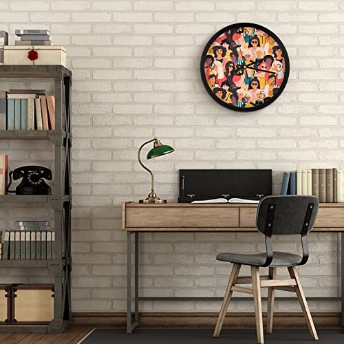 Pendule murale silencieuse moderne pour maison et bureau de 25.4cm
