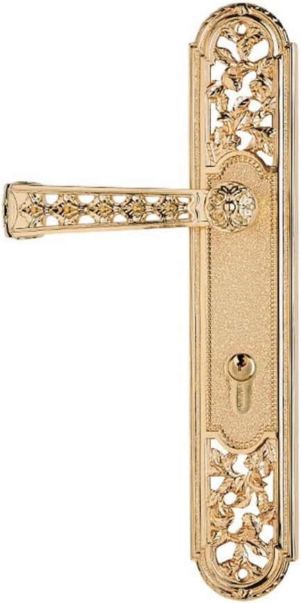 Brass Indoor Solid Wood Door Lock Gold Color Villa Handle Room Mute Locks