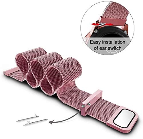 Image of Magnetic Milanese Metal Chain Watch Band - Adjustable Loop Strap | Compatible With Noisefit Endure Watch Only