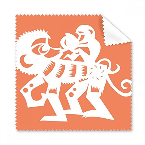 Cadeau 5pcs chiffon de nettoyage de lunettes Singe du Zodiaque signe astrologique