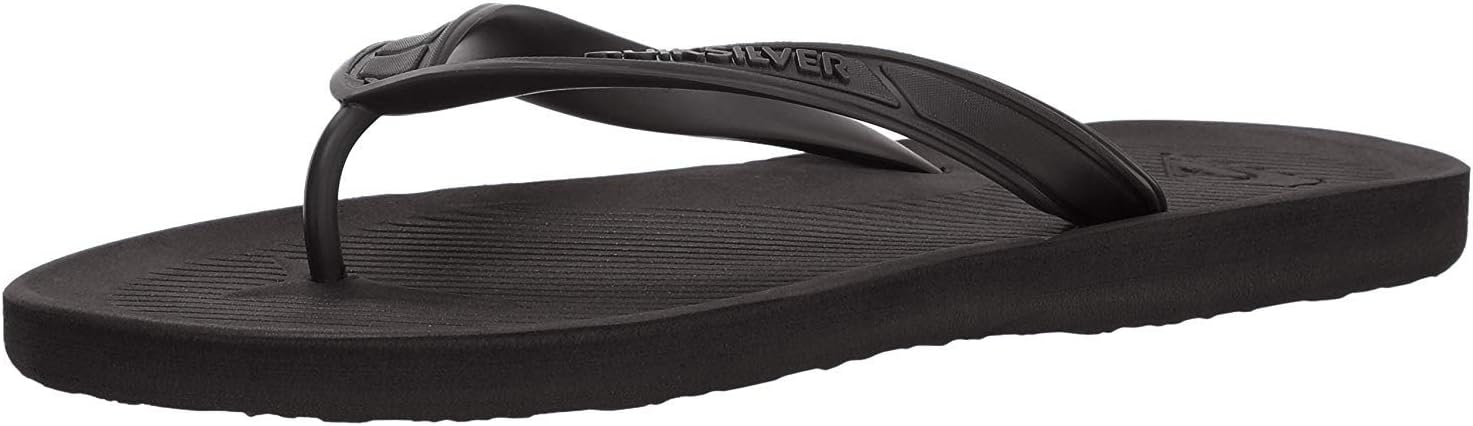 Quiksilver Men's Haleiwa Flip-Flops ,Solid Black ,10 M US
