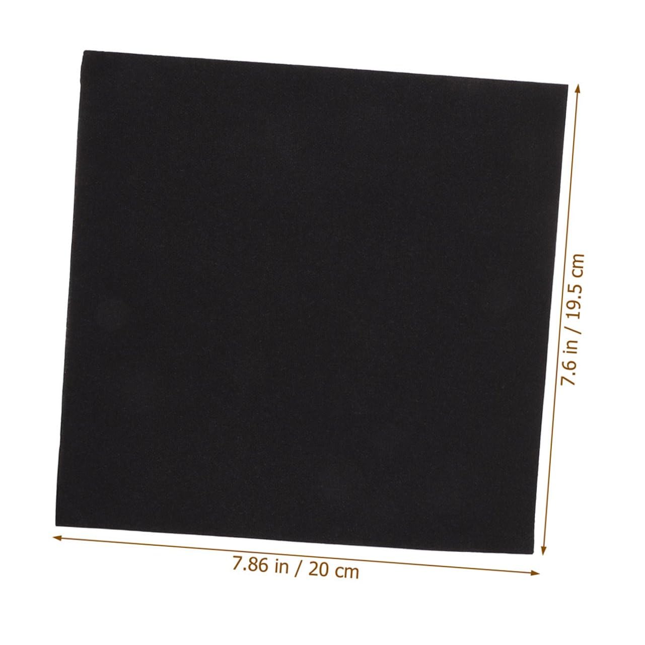 100 Stück Schreibtischservietten aus Papier Schwarze Einweg Servietten Dickes Design Hautfreundlich für Alltag und Party