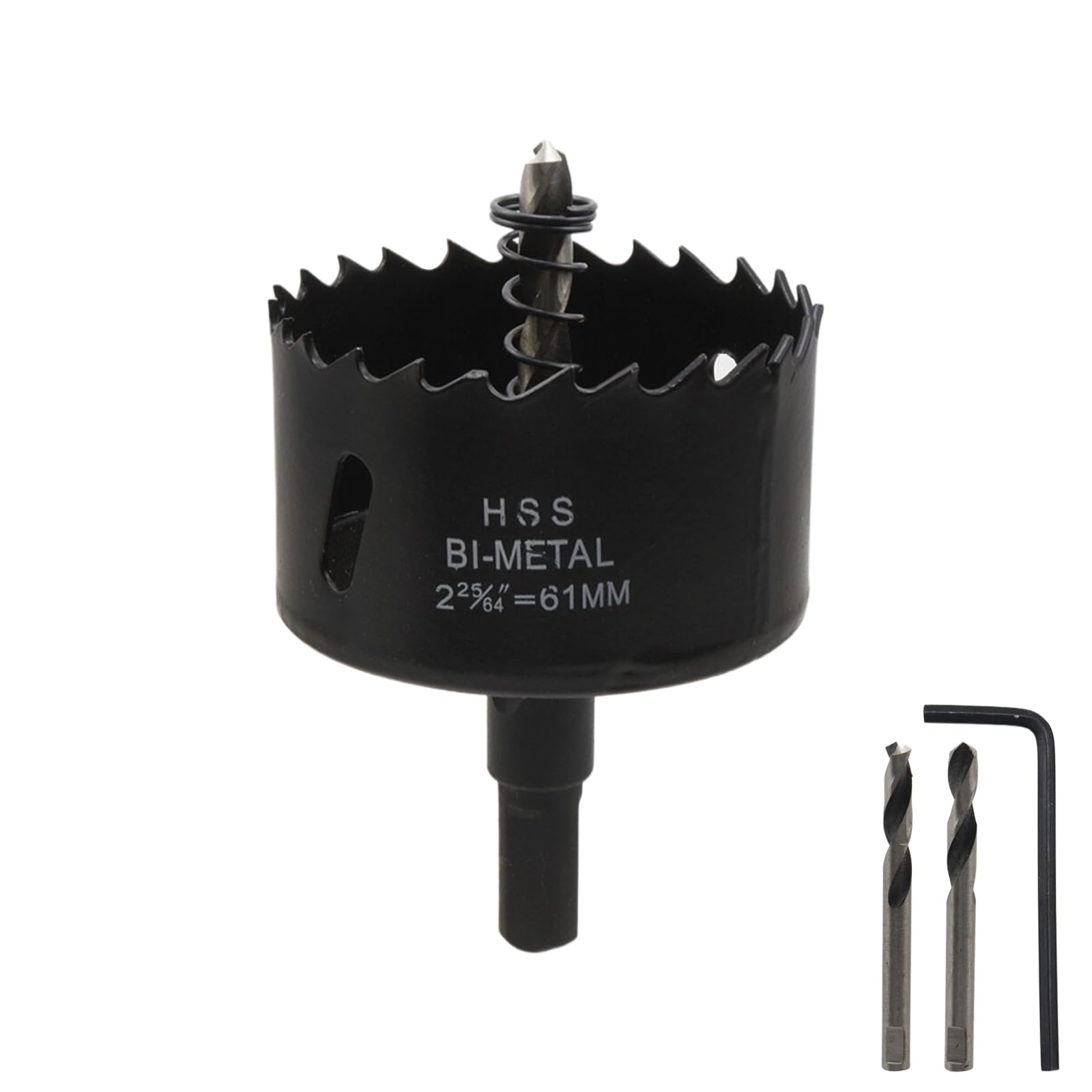 2-54/64"/61mm Hole Saw Bi-Metal Hole Drilling Cutter Hole Cutter Drill Bit for Cutting Thin Metal Drywall Plastic