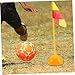 CORHAD Agility Training Poles Base for Soccer and Basketball Corner Flag Accessories for Outdoor Sports Versatile Marker Poles for Training and Drills