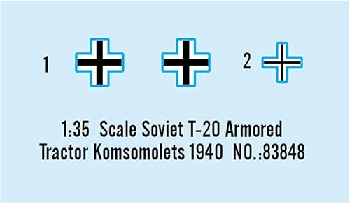 Miniatura 15 de Hobby Boss Kit de modelo de armadura de tanque mediano soviético T-12 Tanque medio T-12 del ejército soviético