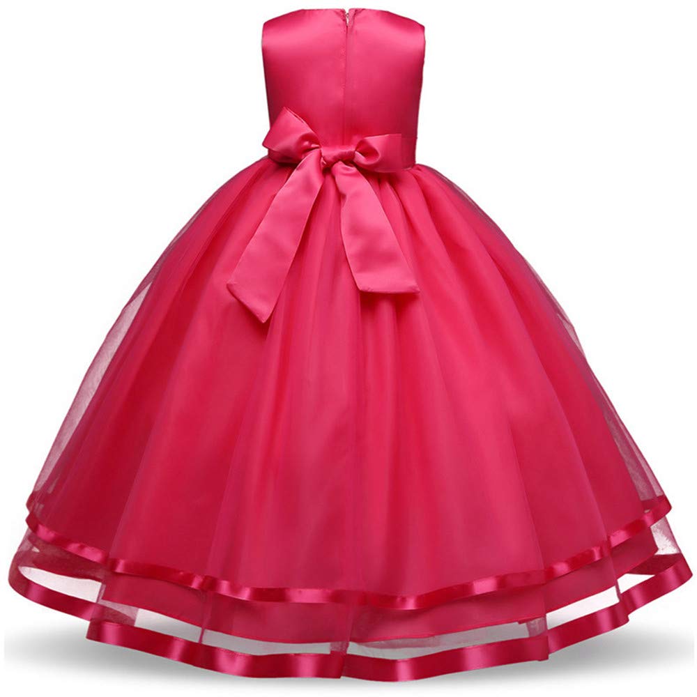 Prinses Jurken Meisjes Bruidsmeisjes Jurk Party Gala Verjaardag Jurk Kinderen Kleding Kant Jurk Leeftijd 3-9 Jaar Kleine Meisjes Fancy Jurk