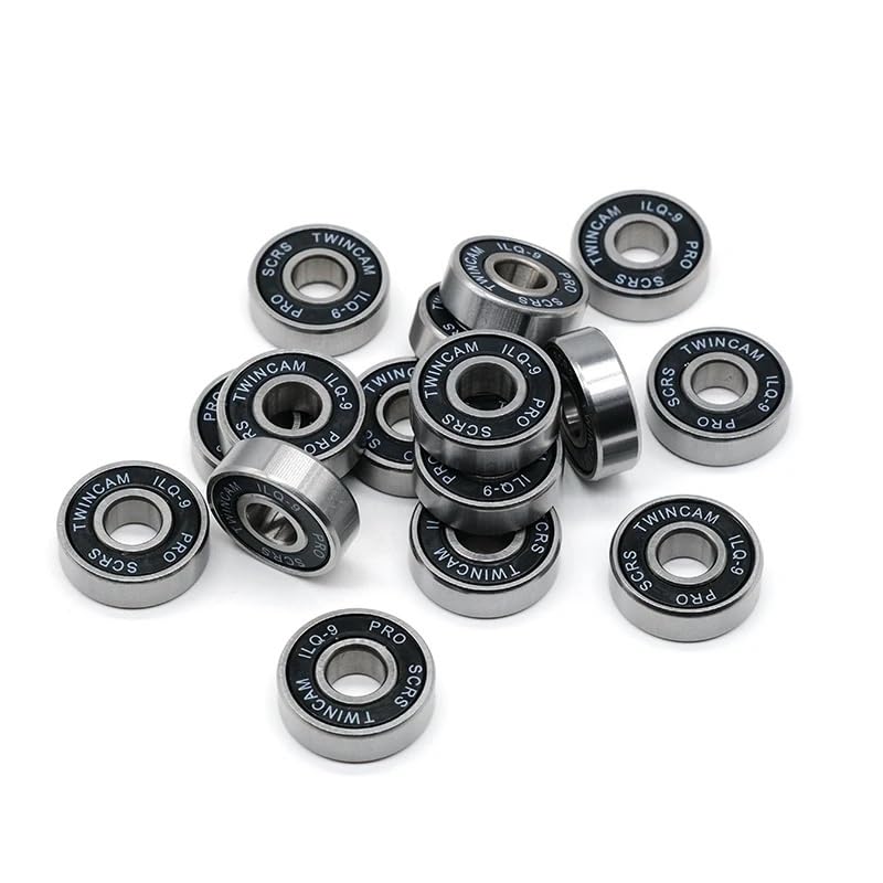 8Pcs Roller Skate Wheel Bearings Deep Groove 608RS ABEC-9 Miniature Ball Bearings Chrome Steel Bearing for Skateboard