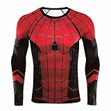 Men's Superhero Shirt Compression Workout T Shirts for Men Cool Dry Running Tee Athletic Fitness Gym...