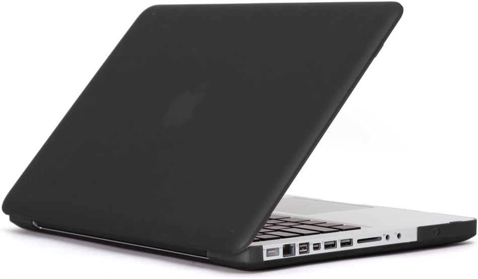 Speck Products MB13PU-SAT-BK-V2 See Thru Satin, Soft Touch Hard Shell Case, for 13-inch MacBook Polycarbonate Unibody, Black - DOES NOT FIT MACBOOK PRO