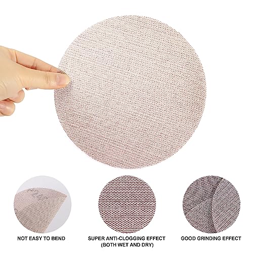 Kcmell 20PCS 150mm Mesh Sanding Discs 240 Grit, 6 Inch Hook and Loop Sanding Pads - Image 3