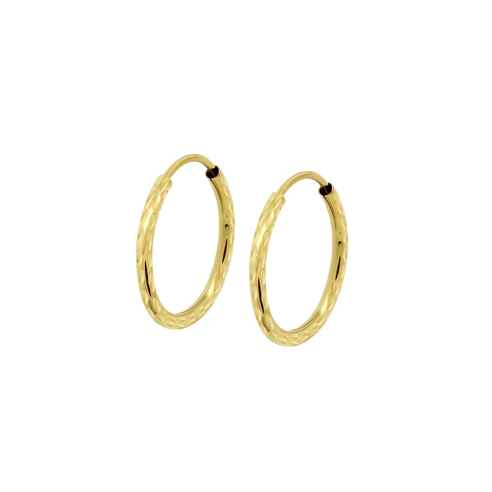 TIME ROAD Pendientes de Aro Mujer HIN00349/12 Oro 9k de 375 ml