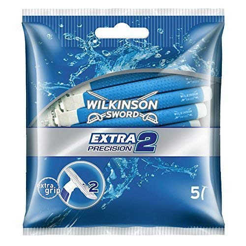 Wilkinson Sword Extra Precision 2 Disposable Razors, 5 Count (Same As Schick Slim Twin Disposables) (Pack of 6)