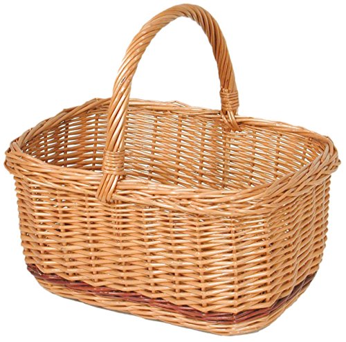 La Vannerie d'Aujourd'hui Panier hollandais rectangulaire en Osier Buff