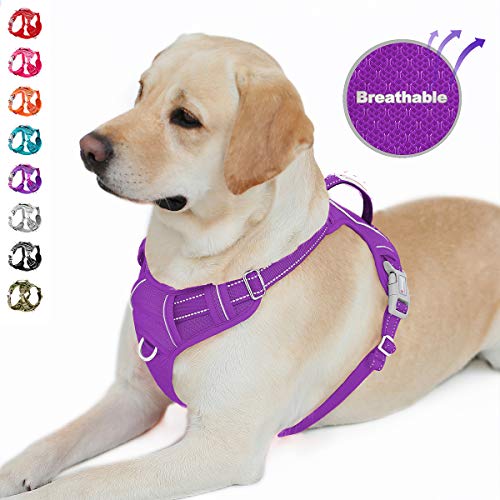 BARKBAY No Pull Dog Harness Front Clip Heavy Duty Reflective Easy Control Handle