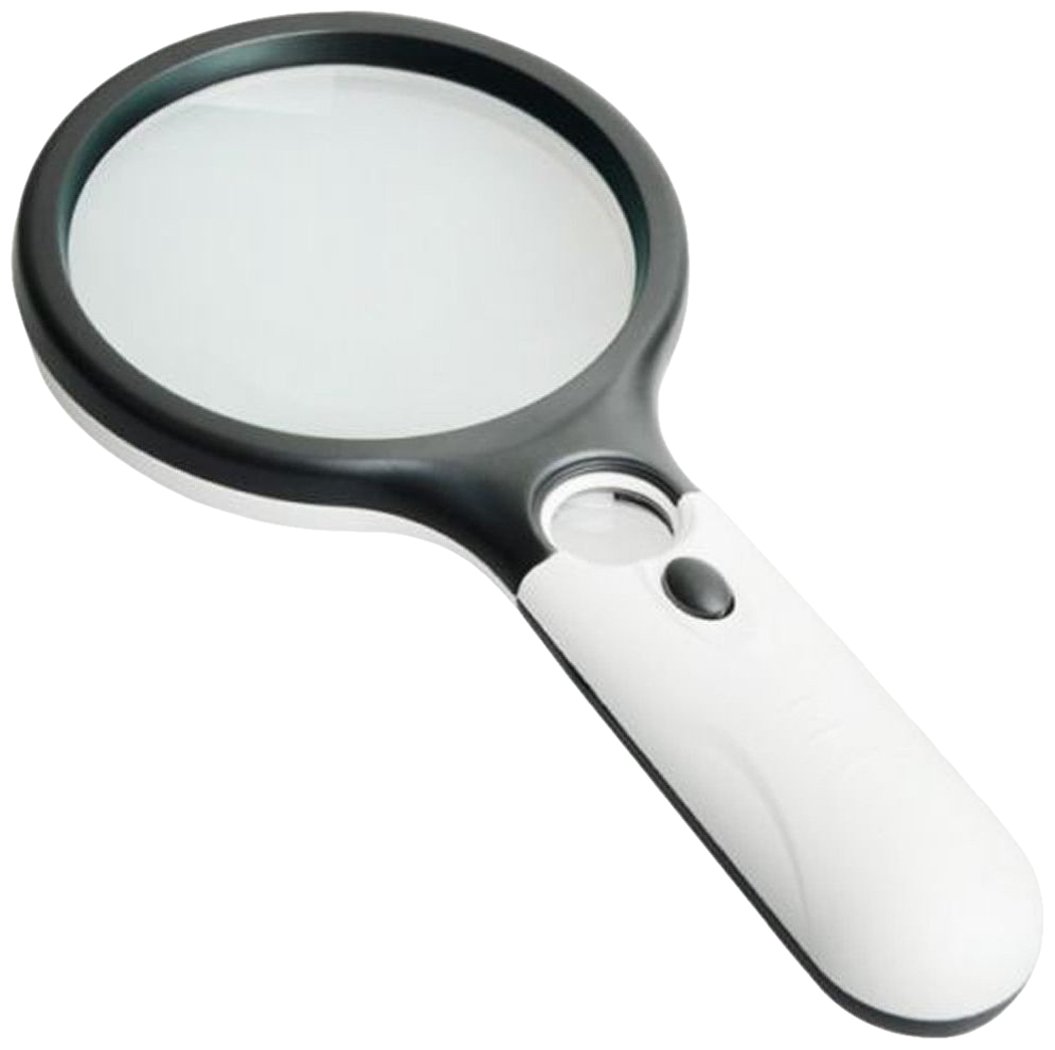 Magnifier 3 LED Light, Magnifying Lens handheld great for Jewelers, Magnifier brilliant for Reading