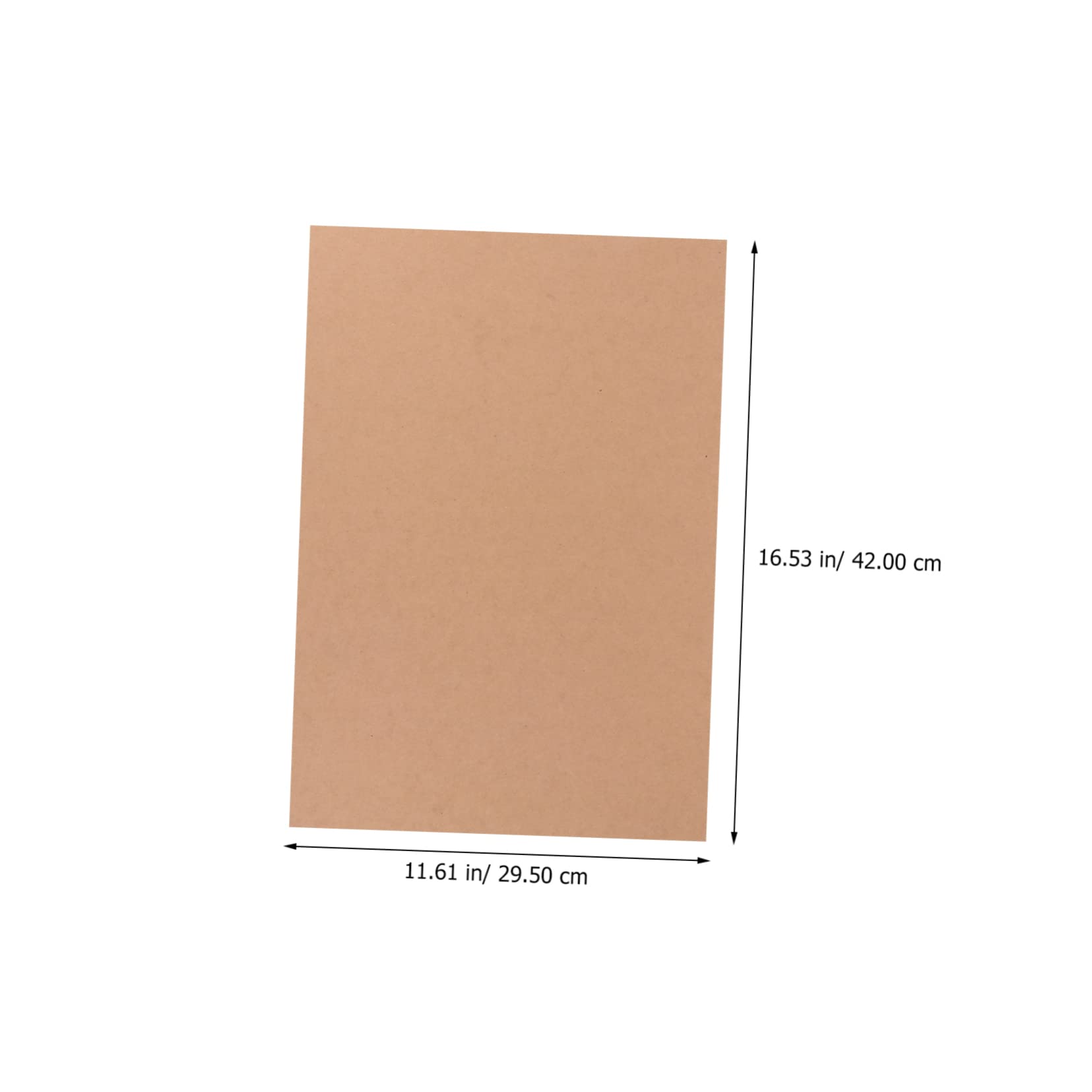 TEHAUX Carton Kraft Cardboard 20 Feuilles, Rigide et Facile à Couper, pour Emballage Alimentaire et Loisirs Créatifs, Lot de 1 Set
