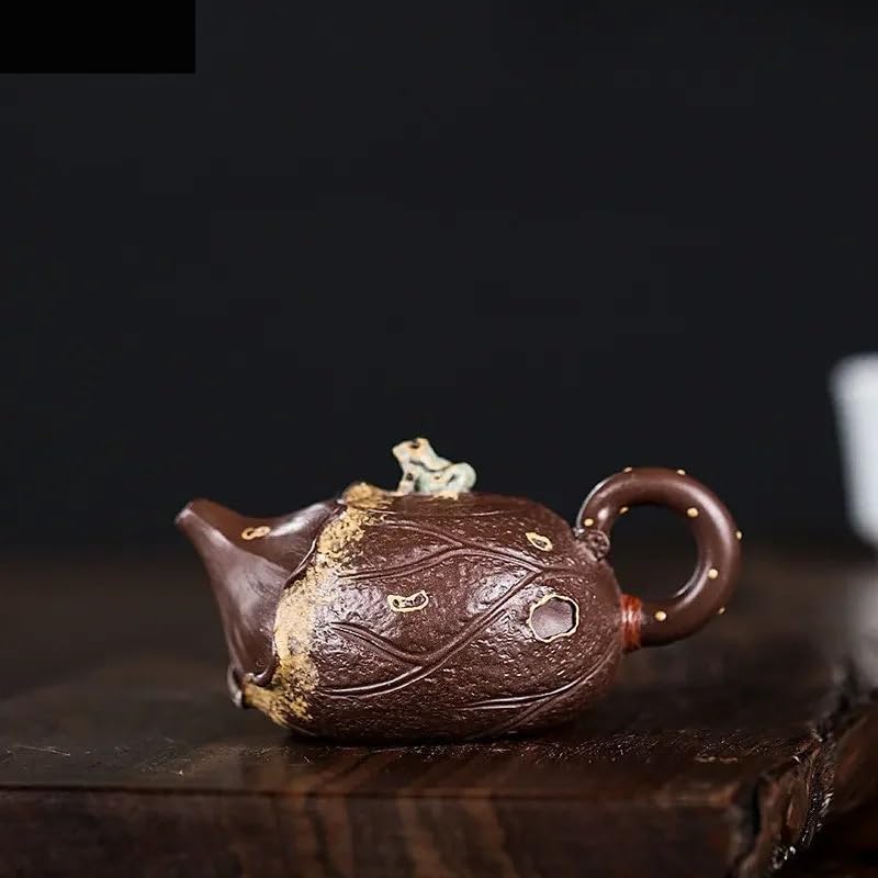 Czajniczek Kung Fu do robienia herbaty 100 ml fioletowa glina ręcznie robiony czajniczek domowy luźna herbata liściasta stroma wielofunkcyjny ceramiczny czajniczek zestaw do herbaty chińska ceremonia