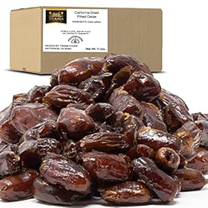 Traina Home Grown California Dried Pitted Dates – Healthy, No Added Sugar, Non GMO, Kosher Certified, Vegan, Value Size (5 lbs)