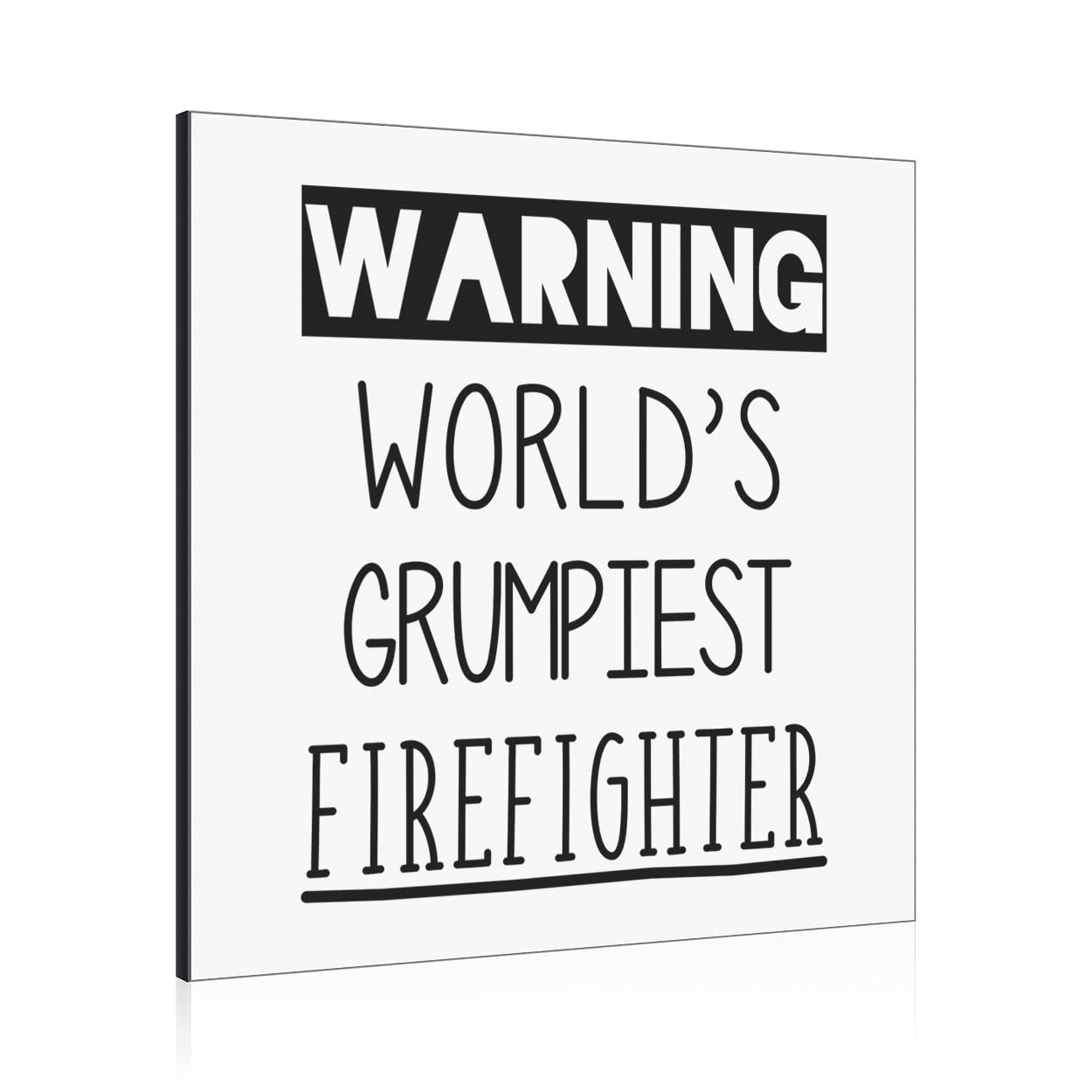 Pompier Grincheux Décoration Murale Humour Cadeau Rigolo Cadre Photo