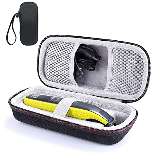 Image of M.G.R.J Portable Carrying Case Cover for Philips Norelco Oneblade Hybrid Electric Trimmer and Shaver QP2520 /70 QP2520 /90 QP2630 /70 Electric Razor Organizer Shaver Storage Bag (Black)