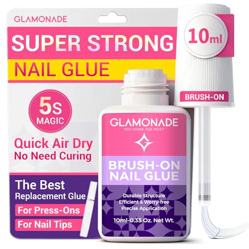 Glamonade Super Strong Brush On Nail Glue: Brush...