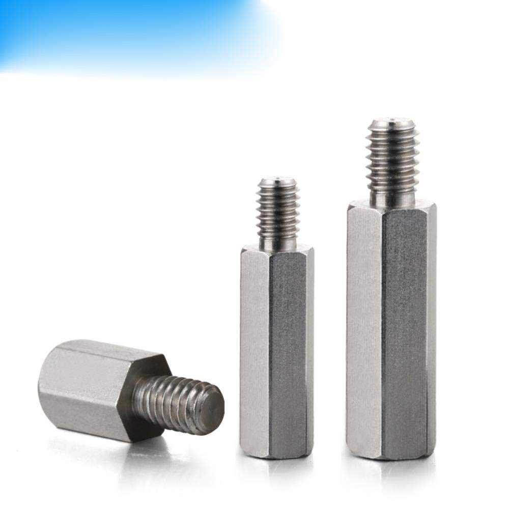 5-10 stuks M2/M2.5/M3/M4/M5/M6 zeskantige afstandhouderschroeven mannelijk naar vrouwelijk van roestvrij staal voor PCB-moederbord, M3 x 100 6 mm (10 stuks
