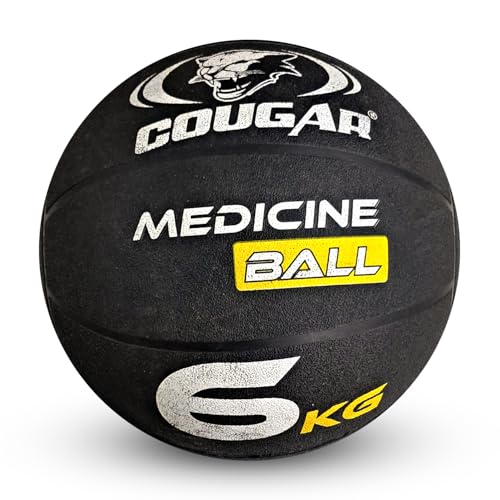Image of COUGAR High Grip Rubber Moulded Medicine Ball Without Handle, (6 KG)